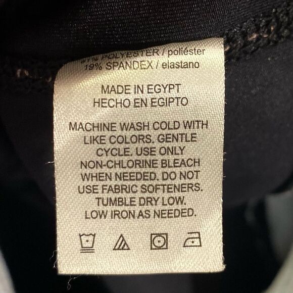 Marika Sport High Waist Activewear Leggings Women's Size Small 4-6 Black Cropped - Picture 5 of 5